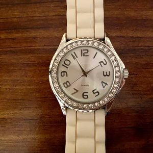 White glam watch